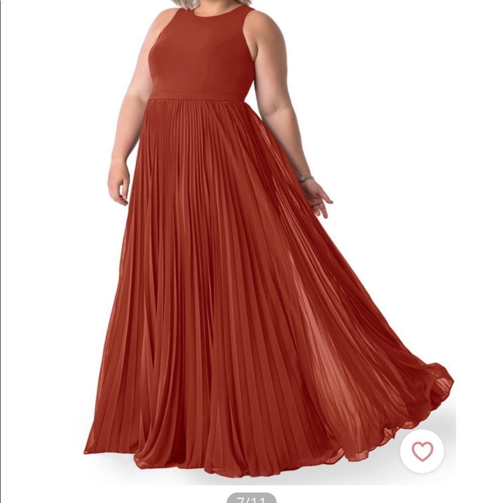 Azazie Linde Rust Dress